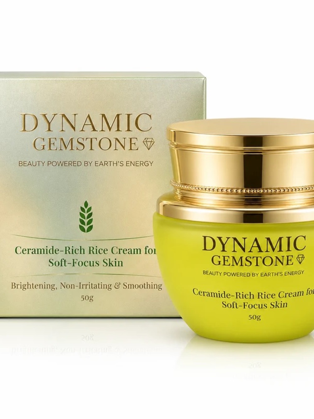 Dynamic Gemstone Ceramide-Rich Rice Cream for Soft-Focus Skin